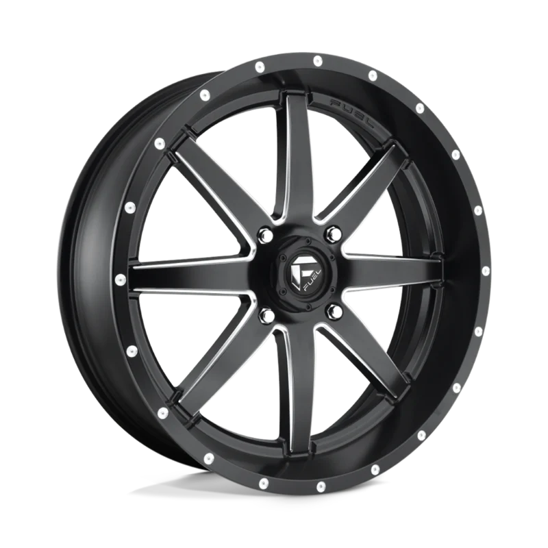 D538 14X7 4X156 MT-BLK-MIL 38MM