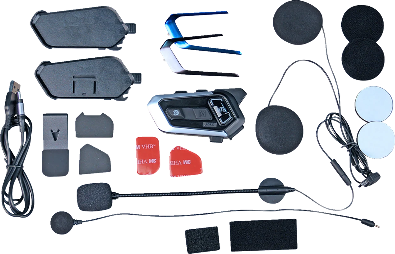 J&M Universal Bluetooth Helmet Headset - Single