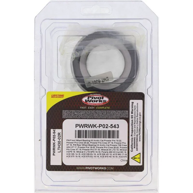 Pivot Works 2015 Polaris Hawkeye 325 2x4 - Rear Wheel Bearing Kit - PWRWK-P02-543