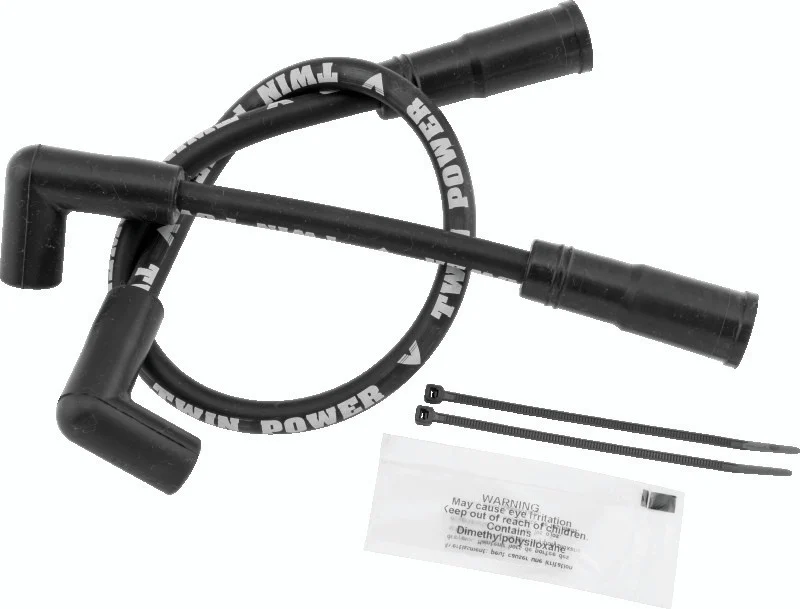 Twin Power 00-17 Softail 99-17 Dyna Black Ignition Wire Set - 110112