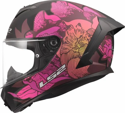 LS2 Rapid III Poppies Full Face Motorcycle Helmet