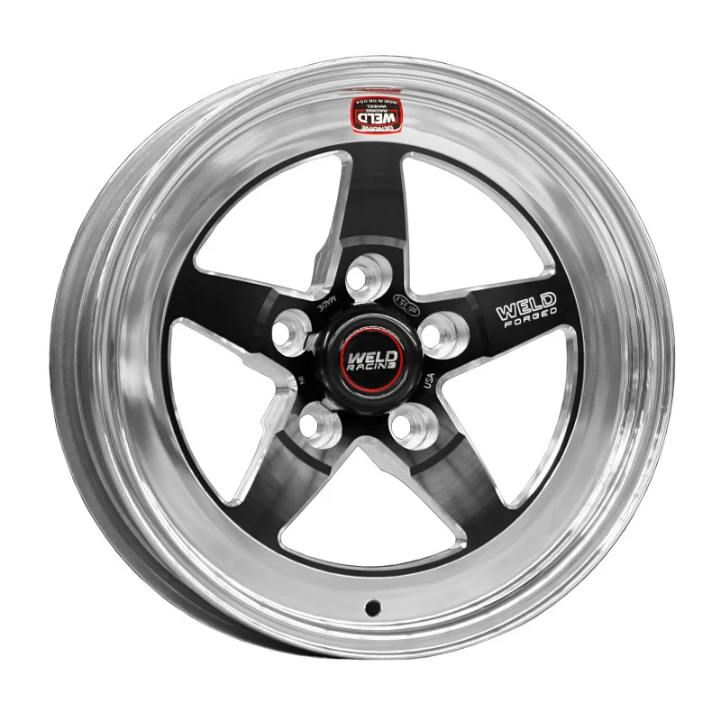 Weld S71 15x10 / 5x120mm BP / 7.5in. BS Black Wheel (Medium Pad) - Non-Beadlock - 71MB-510N75C