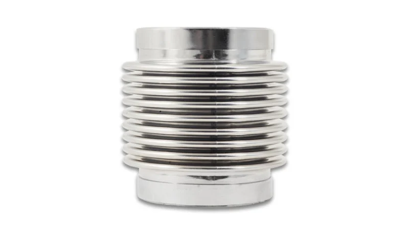 Vibrant SS Bellow Assembly w/ Solid Liner 2.25in Inlet/Outlet ID x 3in OAL Electro Polished - 69683