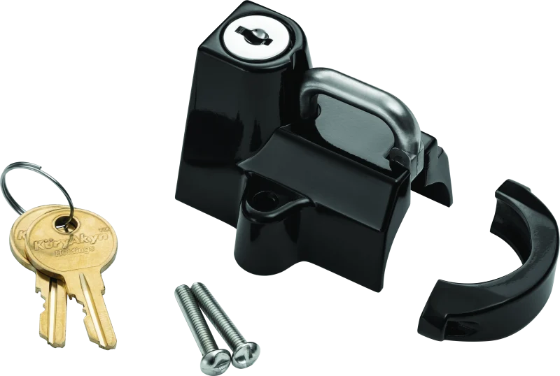 Kuryakyn Universal Helmet Lock 7/8-1-1/4 Black - 4618