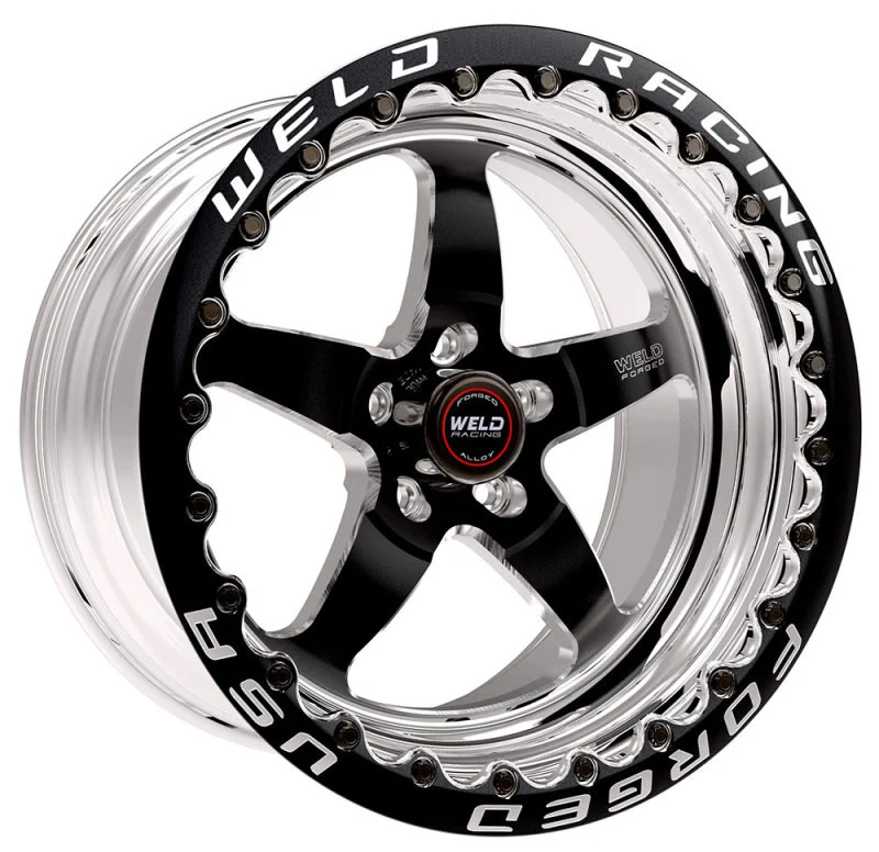 Weld S71 17x10 / 5x115mm BP / 6.7in. BS Black Wheel (High Pad) - Black Single Beadlock MT - 71HB7100W67F