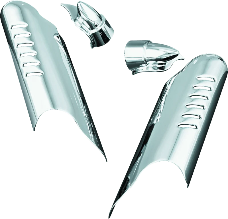 Kuryakyn Lower Leg Deflector Shields 00-13 Touring Chrome - 7768