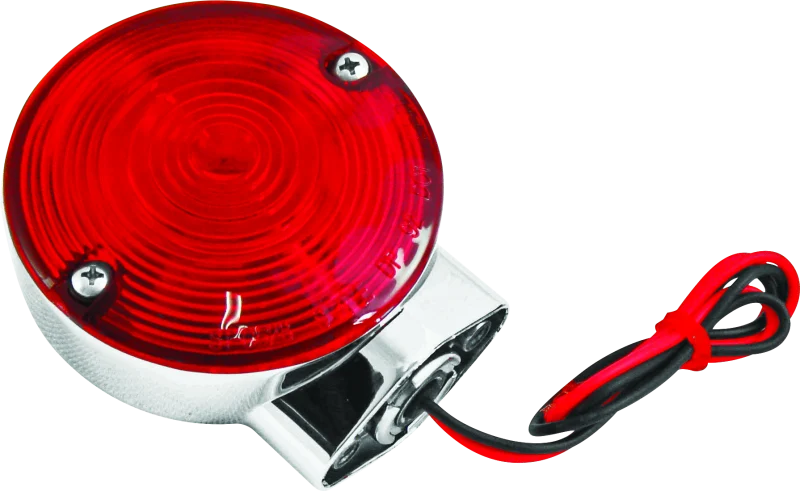 Bikers Choice 86-99 FLT FLST FXRT 2 Filament Turn Signal Lamp W/Red lens Replaces H-D 68400-86 - 490177