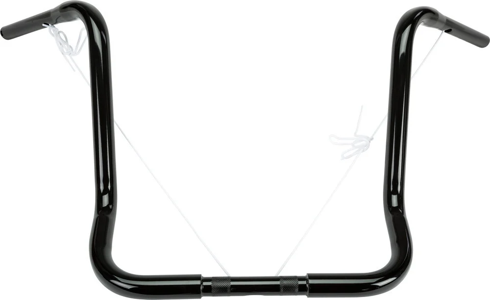 Harddrive 1.25in Bagger Ape-Hanger 18in - Gloss Black - TBW - Fits: 1980-2022 Harley-Davidson (see list) #21-560GB