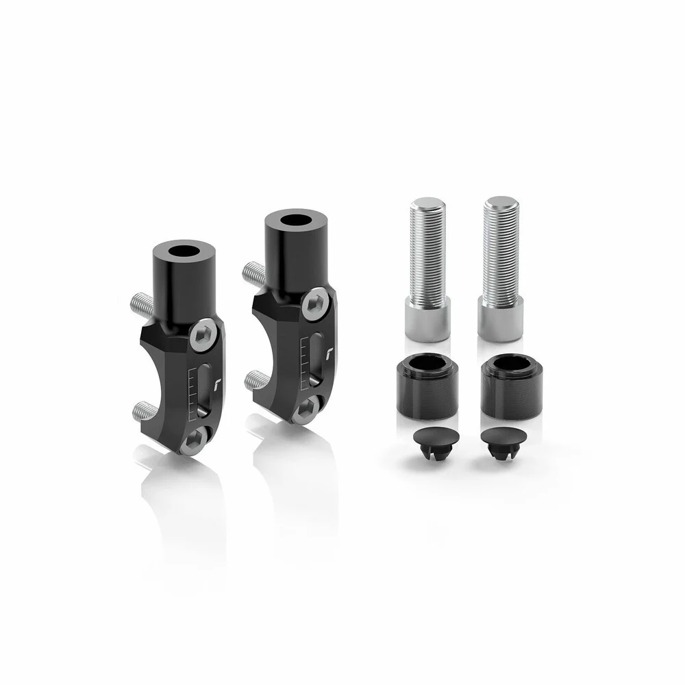 Rizoma Stealth Naked Mounting Kit Mirror - Black - Fits: BMW M1000R / M1000XR