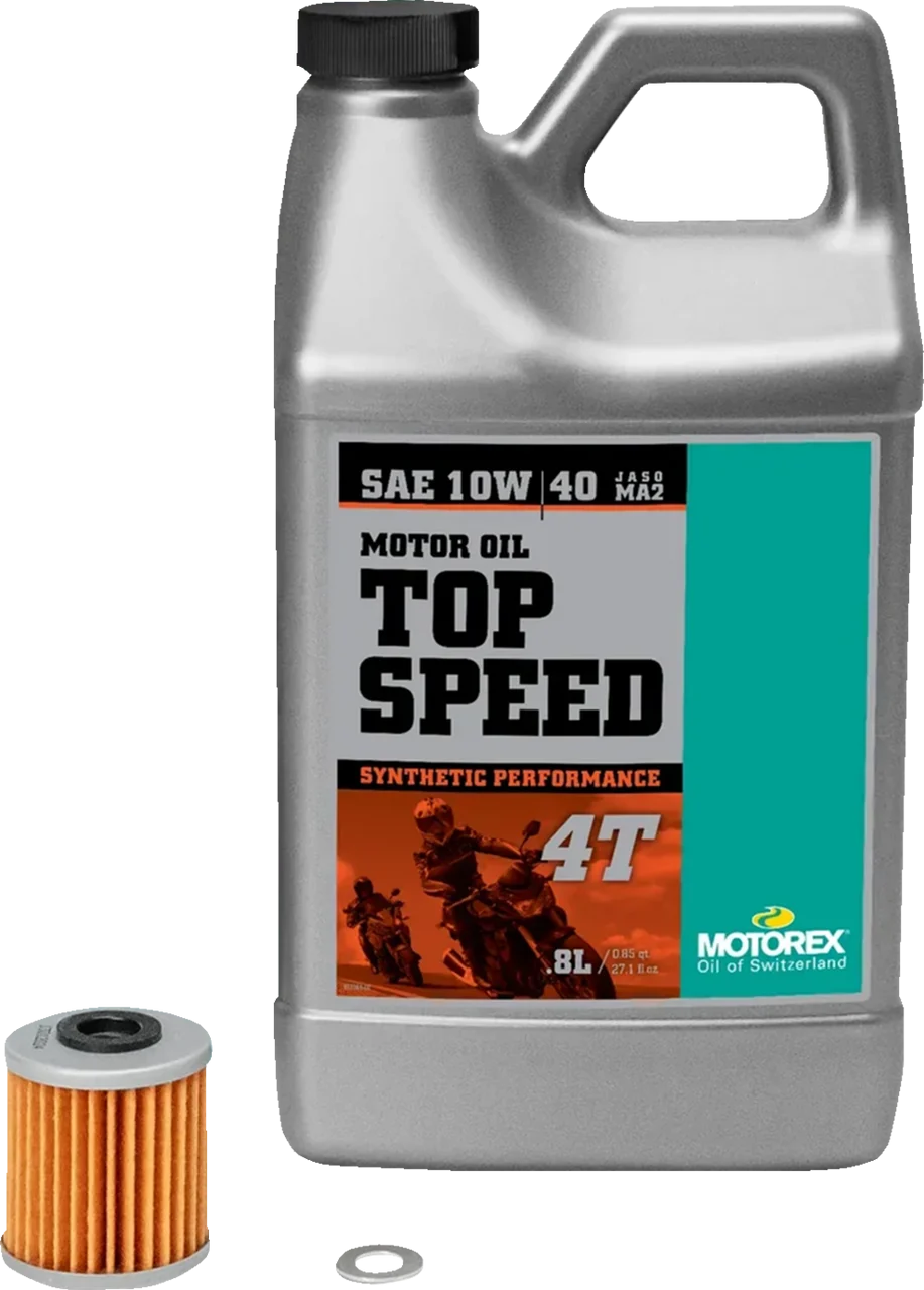 Motorex Oil Change Kit - Kawasaki KX 250 - 10W-40