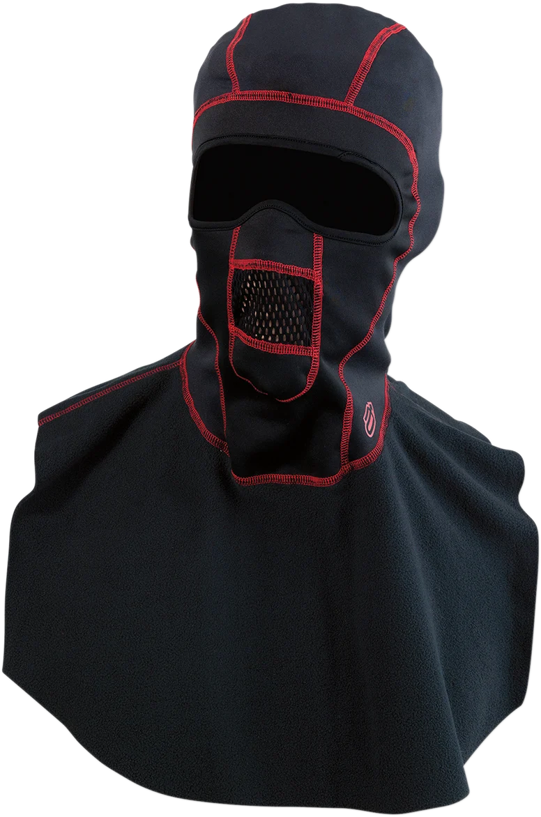 Arctiva Windshield Balaclava with Dickie - Black / Red - Small / Medium