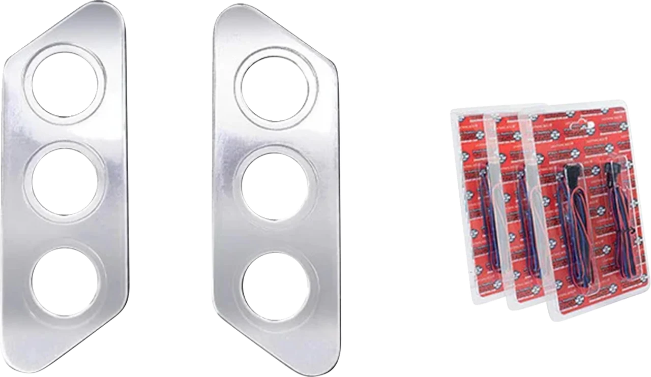 Paul Yaffe Bagger Thunder Pod Taillight Kit - Slanted - Chrome