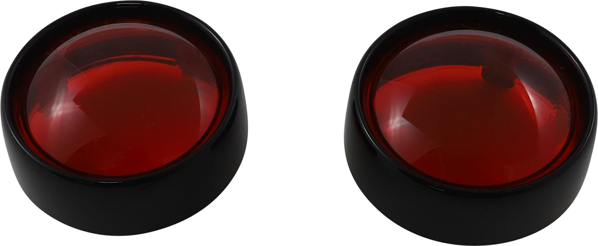 Custom Dynamics Bezel Lenses for ProBEAM Bullet Signal Lenses - Black - Red