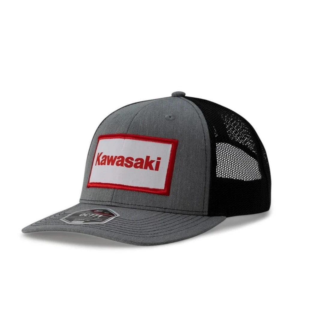 Kawasaki Heathered Baseball Cap Hat Gray K005-4145-GYNS