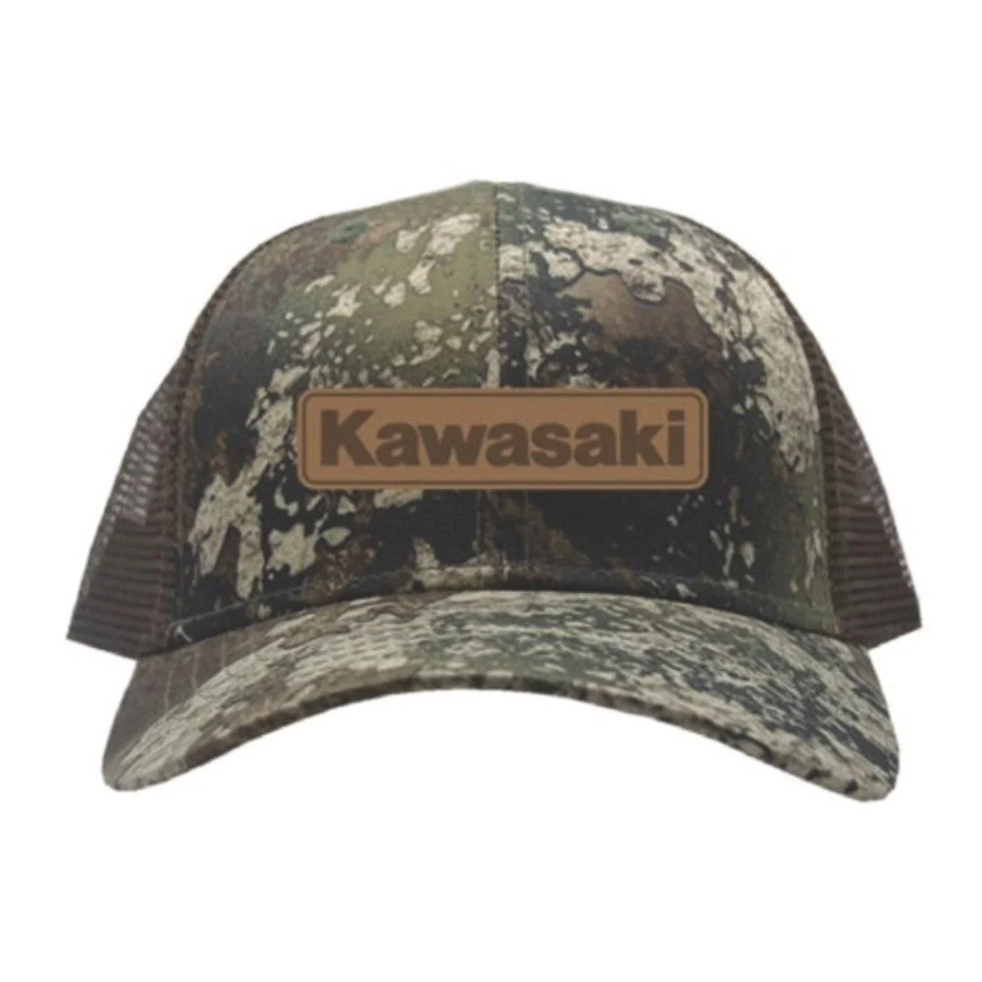 Kawasaki Strata Patch Camo Baseball Cap Hat K005-4151-BRNS