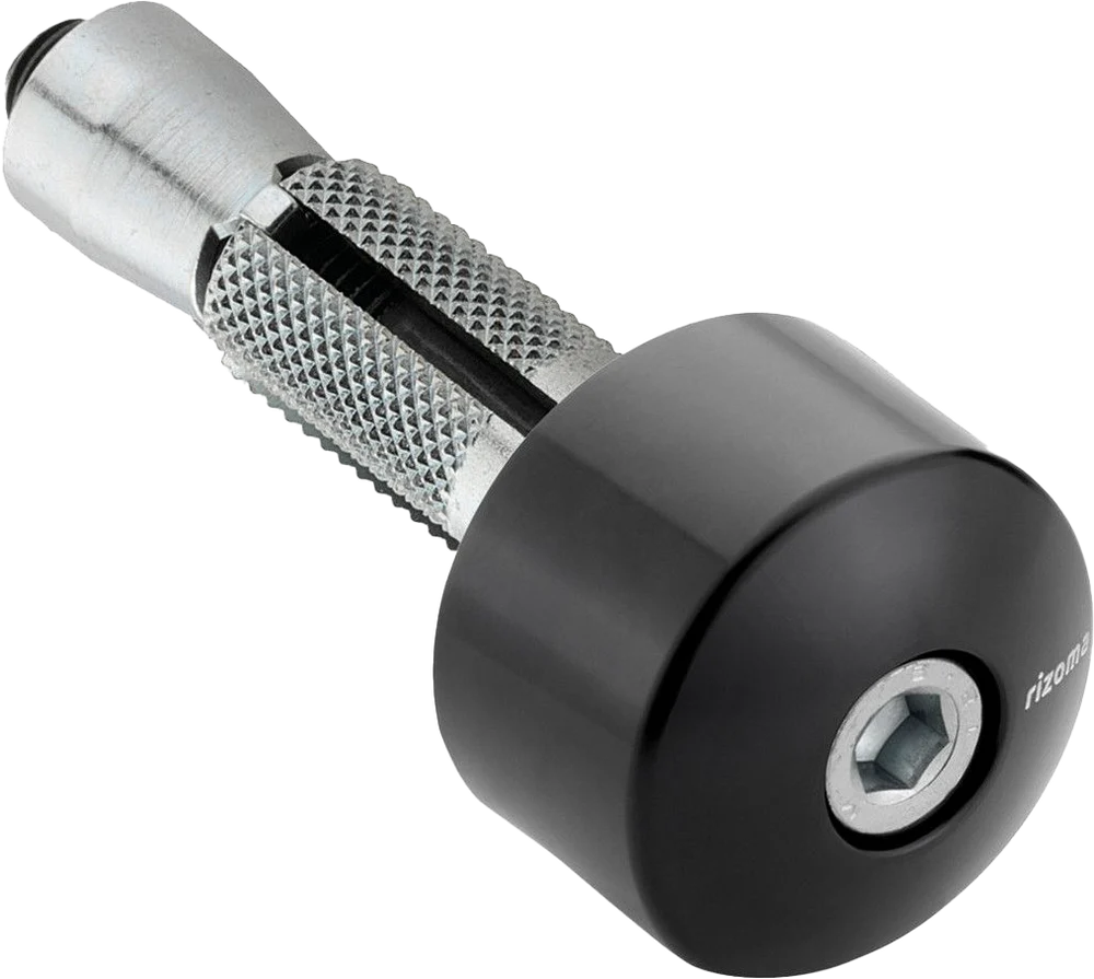 Rizoma Universal Bar-End Mirror Adapter - Black - Each - Fits: Aprilia, BMW, Ducati, KTM, Kawasaki, Moto Guzzi, Suzuki, Triumph & Yamaha