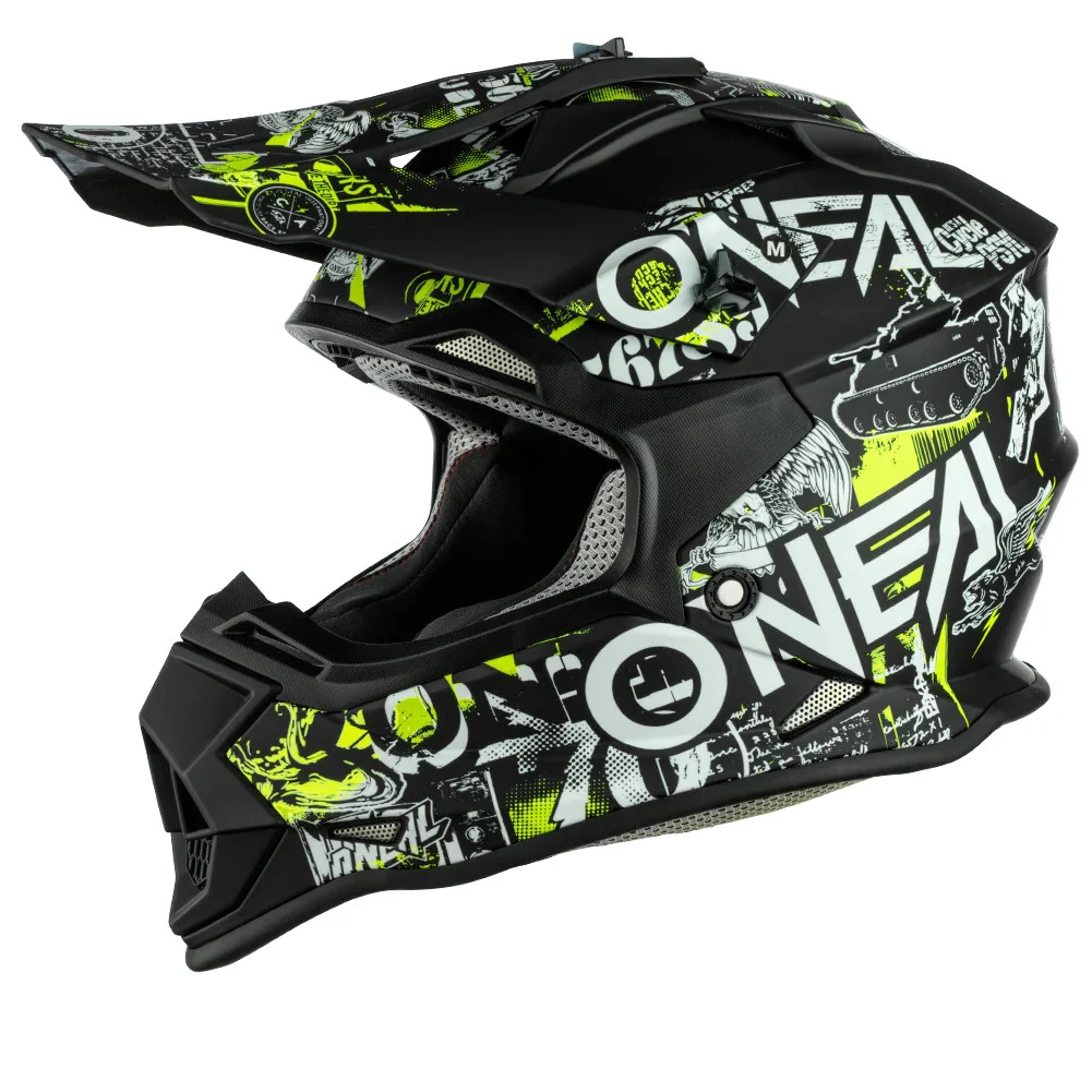 O'Neal Youth 2 SRS MX Helmet - Attack - Black - Small