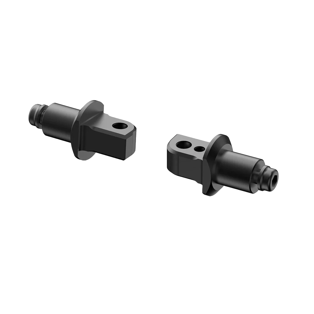 Rizoma Footpeg Mounting Kit - Passenger - Black - Pair - Fits: Suzuki