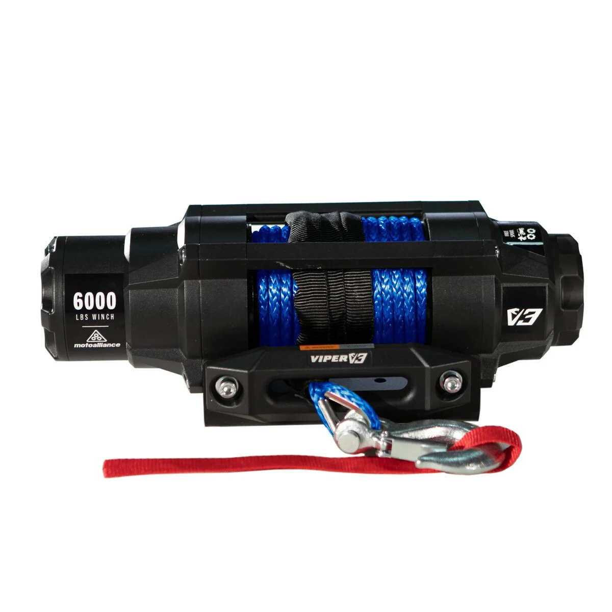 VIPER V3 6000 Wide Spool UTV Winch - 60ft BLUE Rope
