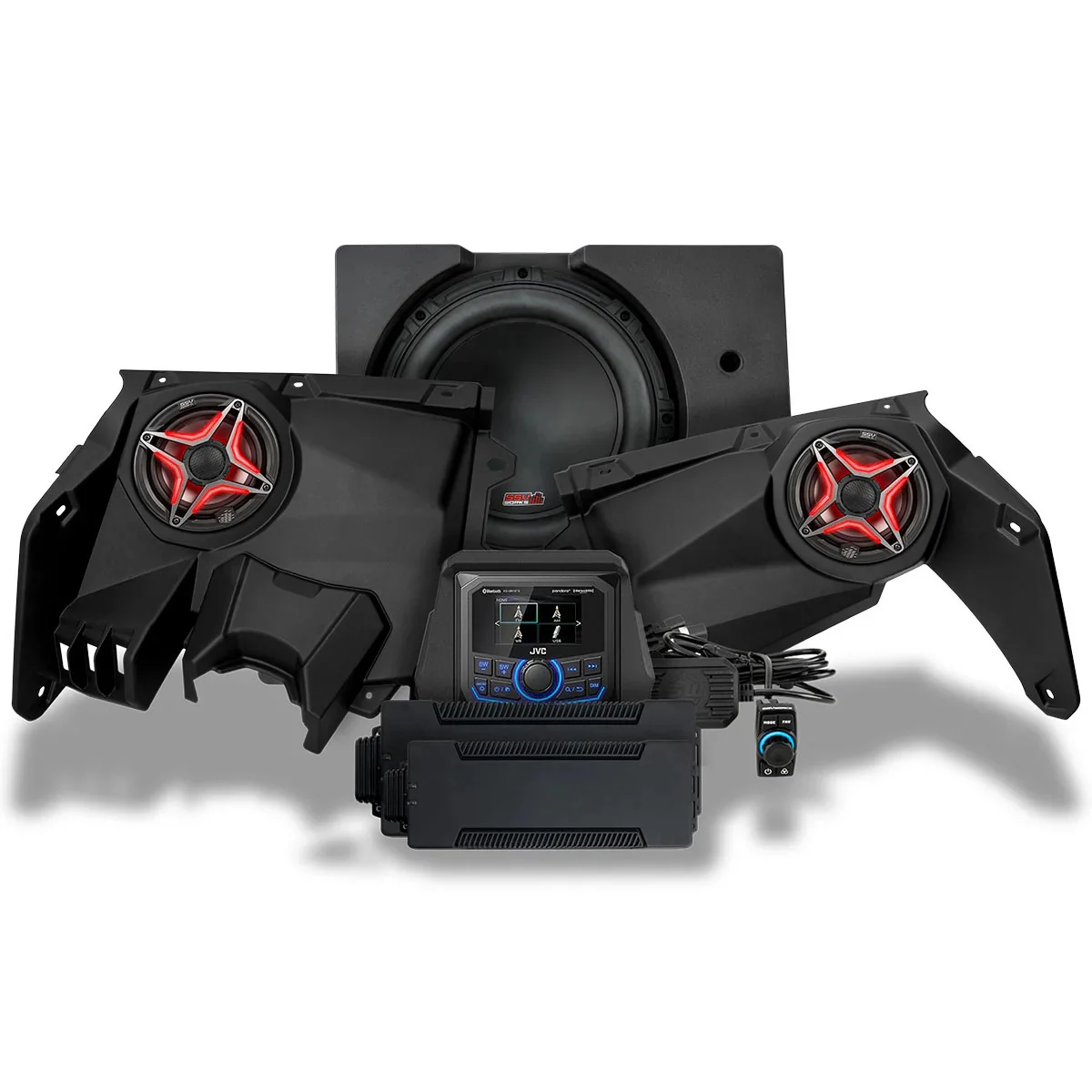 2017-2025 Can-Am® X3, Phase-3 V-Spec 3-Speaker 1650watt System w/JVC
