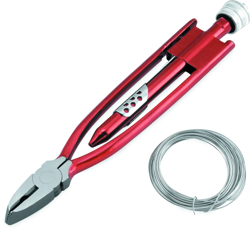 BikeMaster 9in Safety Wire Pliers w/ Wire - 151568
