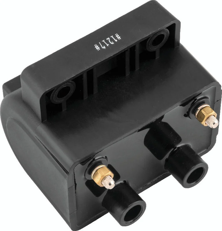 Twin Power 85-99 Big Twin 85-03 XL Exc EFI Twin Power Ignition Coil Black Replaces H-D 31614-83A - 210527