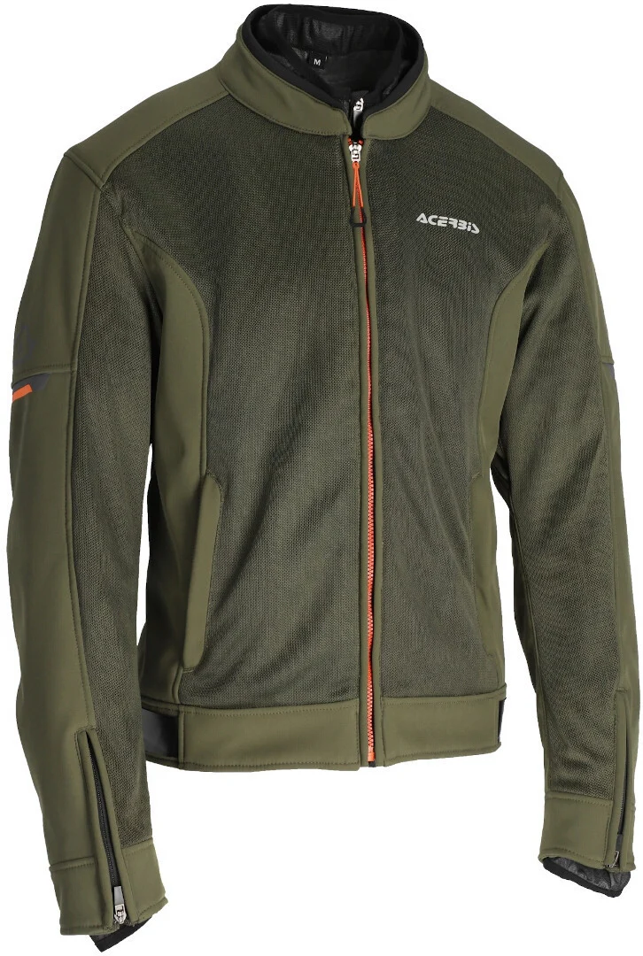 Acerbis Gordon waterproof Motorcycle Textile Jacket green/orange