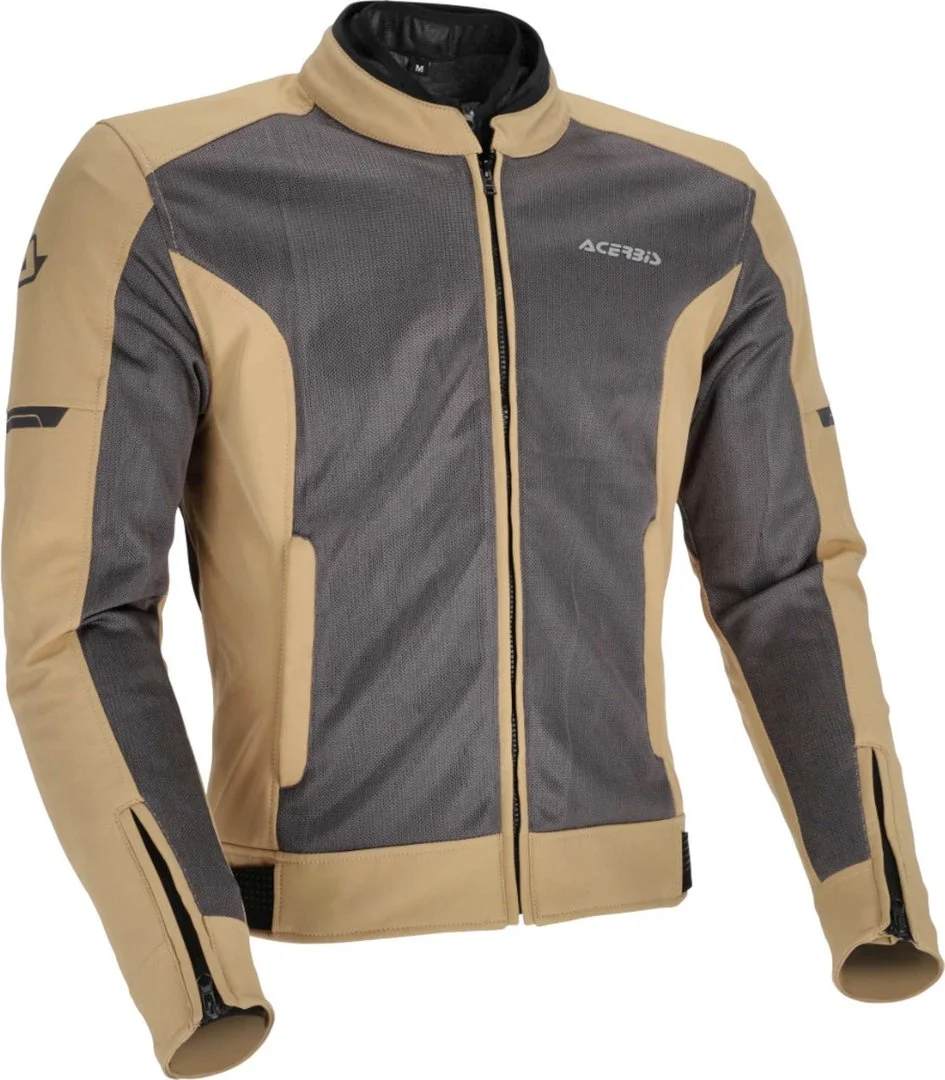 Acerbis Gordon waterproof Motorcycle Textile Jacket grey/beige