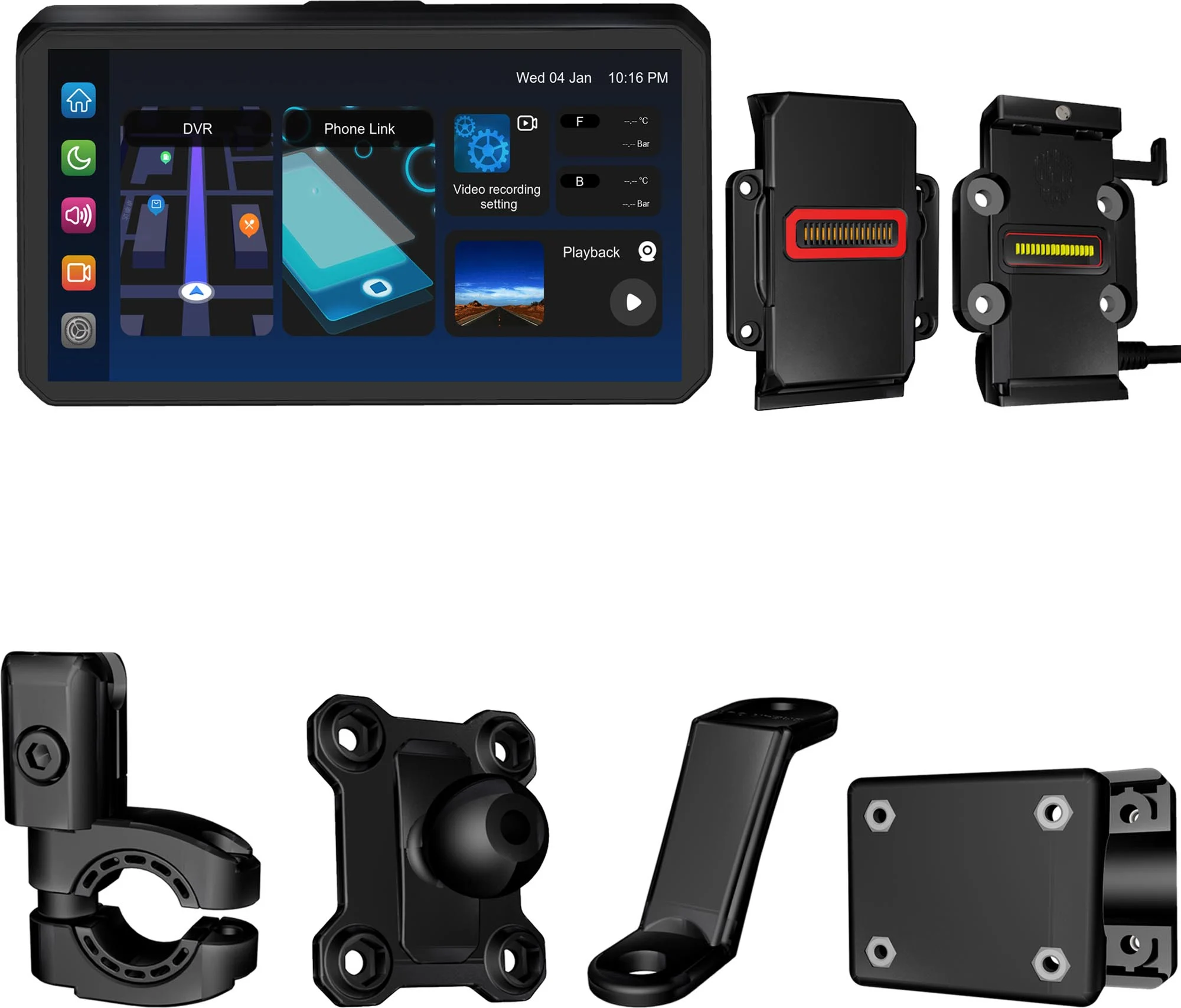 AlienRider M2-QR Bundle 6.2 Motorcycle Multimedia System