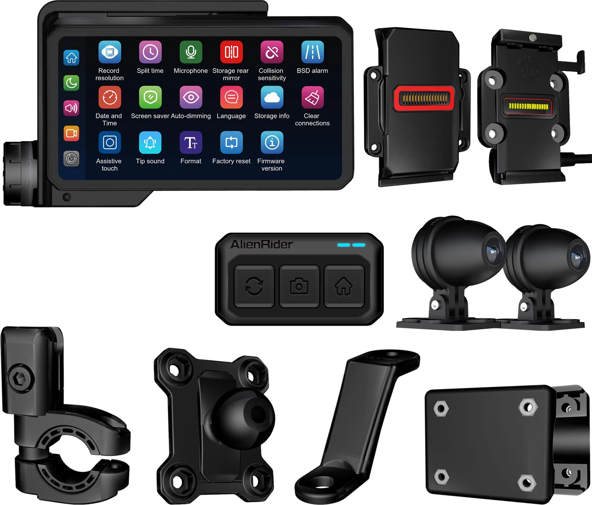 AlienRider M2-QR Bundle 6.2 Universal Motorcycle Multimedia System