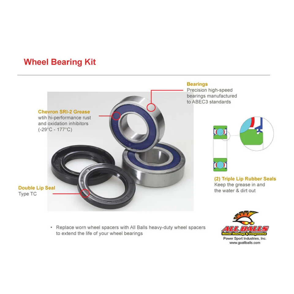 ALL BALLS B963 25-1476 wheel bearing kit