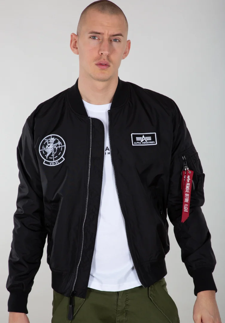Alpha Industries MA-1 TT Glow In The Dark Jacket black