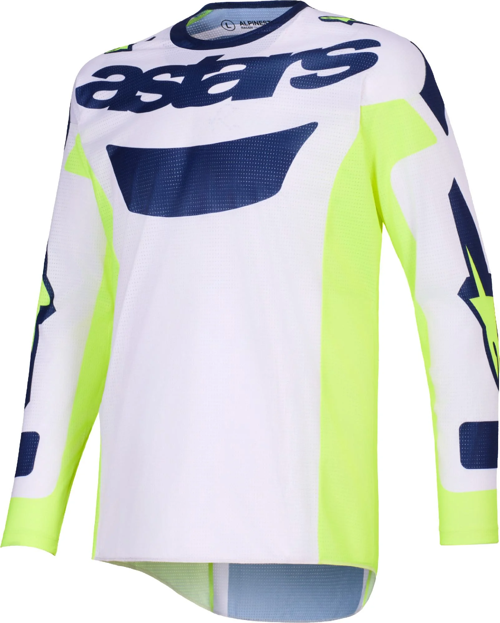Alpinestars Racer Air Riway Motocross Jersey light grey/yellow