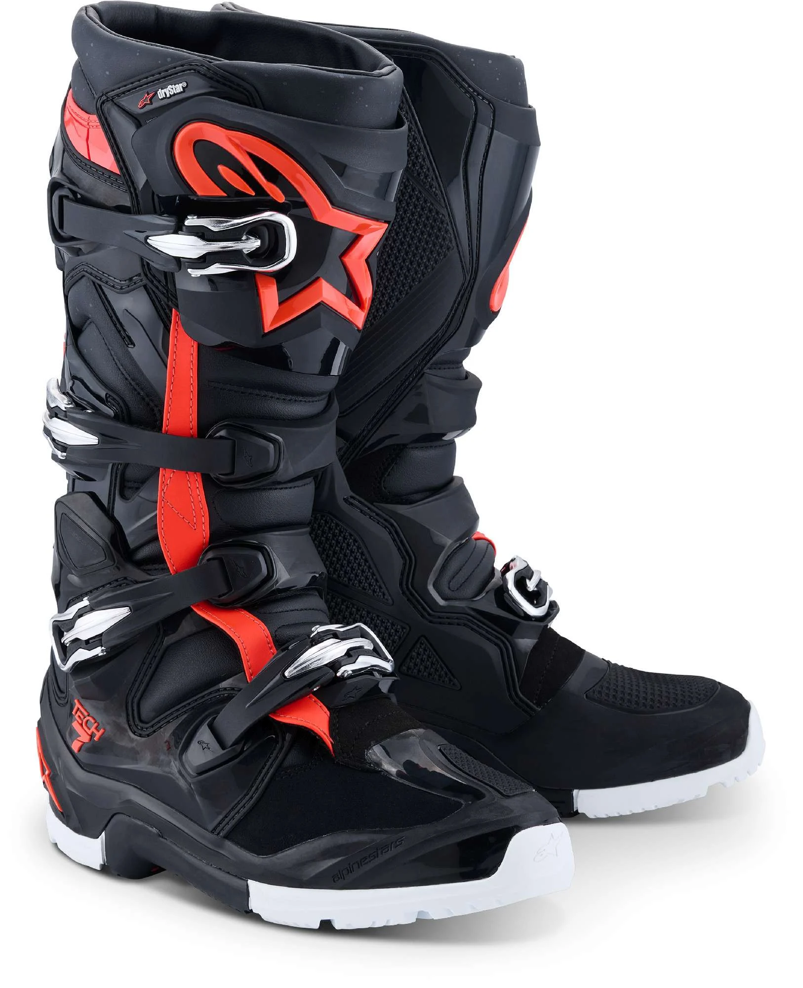 Alpinestars Tech 7 Enduro Drystar WP Motocross Boots black/red/white