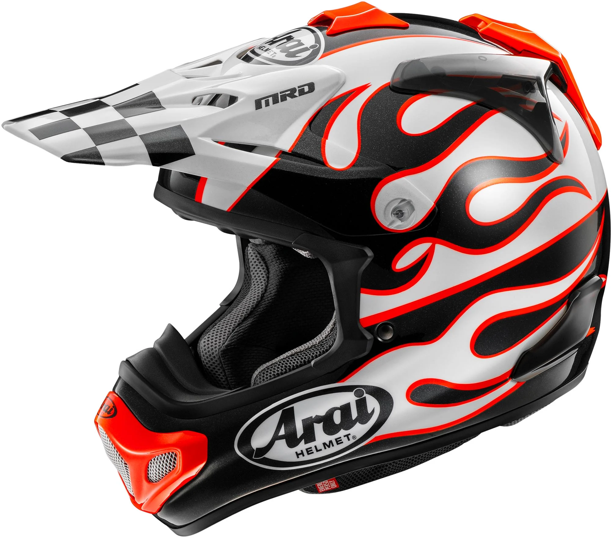Arai MX-V Evo Flame Motocross Helmet white