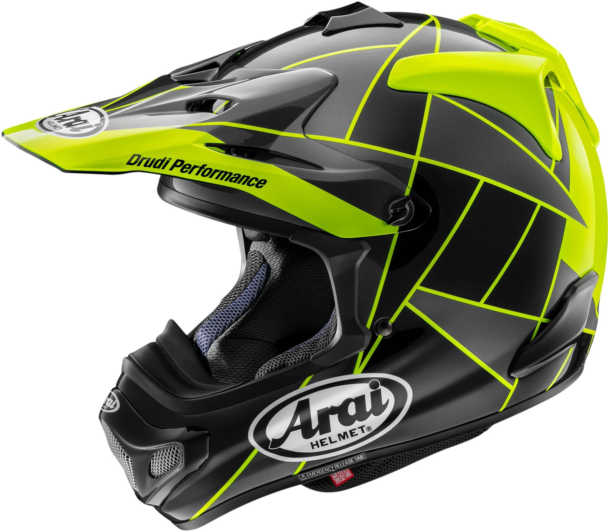 Arai MX-V Evo Peak Motocross Helmet yellow