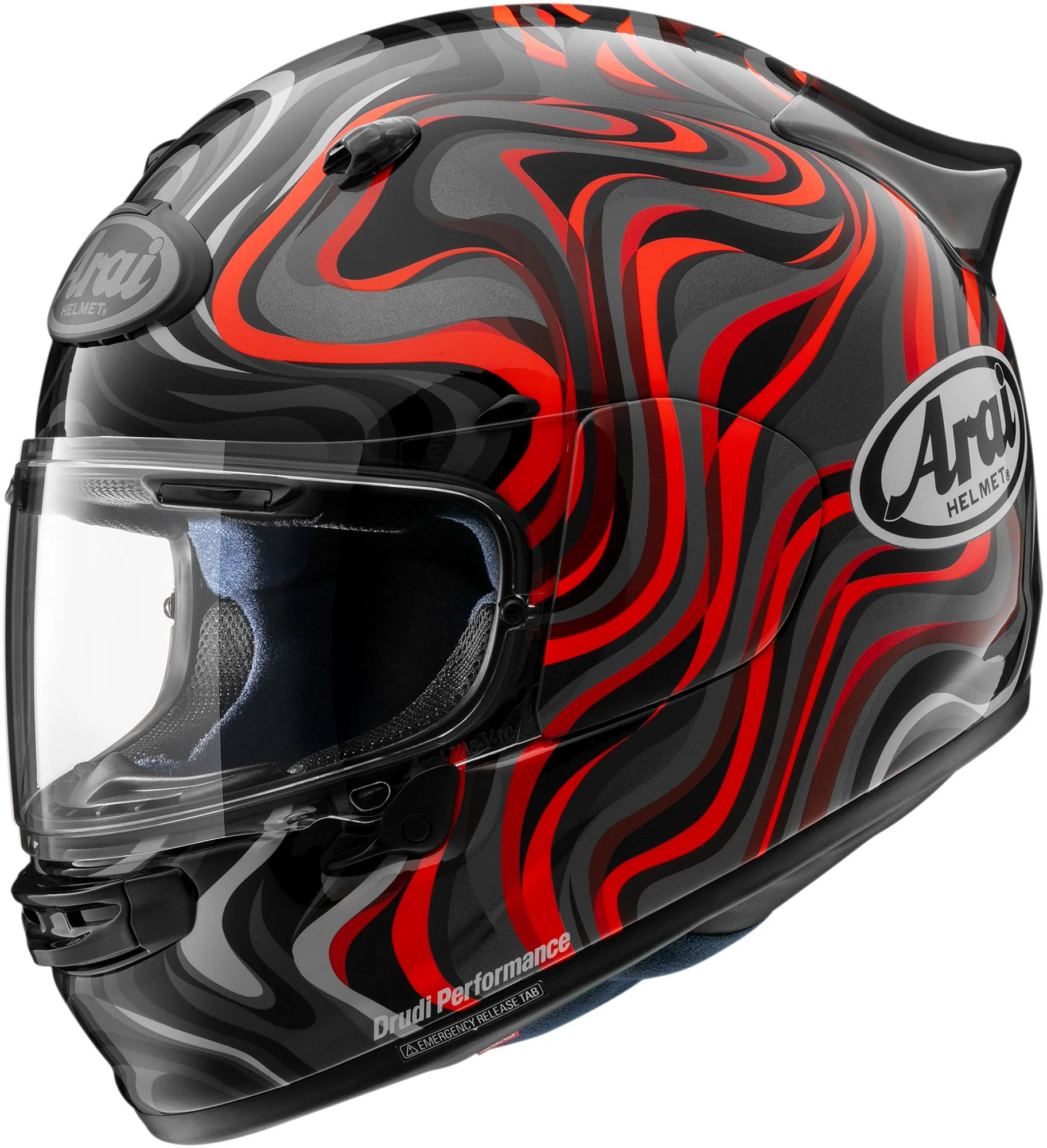 Arai Quantic Swirl Helmet red