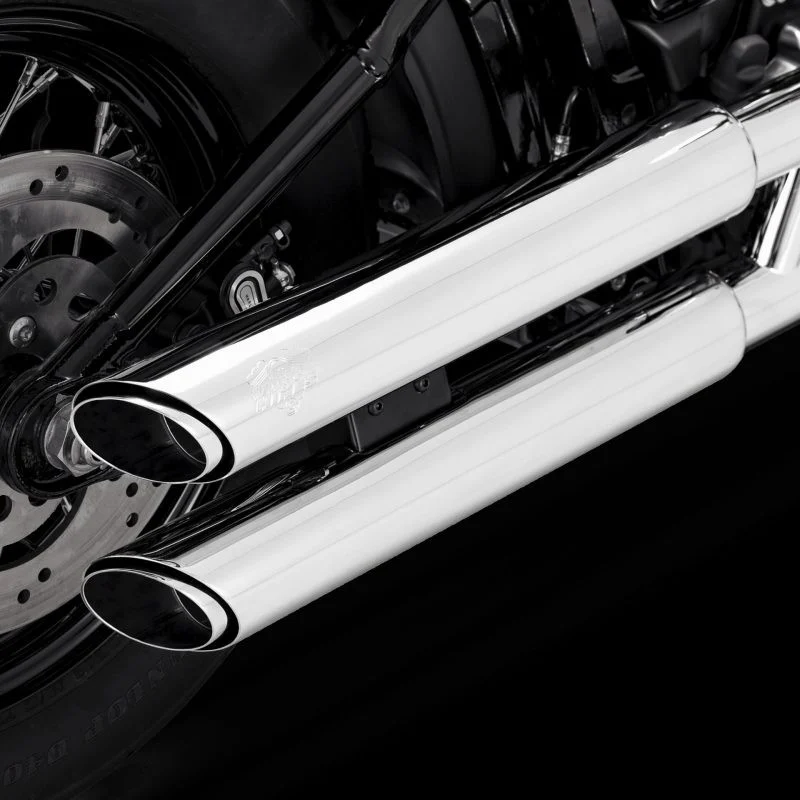 Vance & Hines 18-22 Harley-Davidson Softail Twin Slash S/OS PCX Slip-On Exhaust - Chrome - 16376