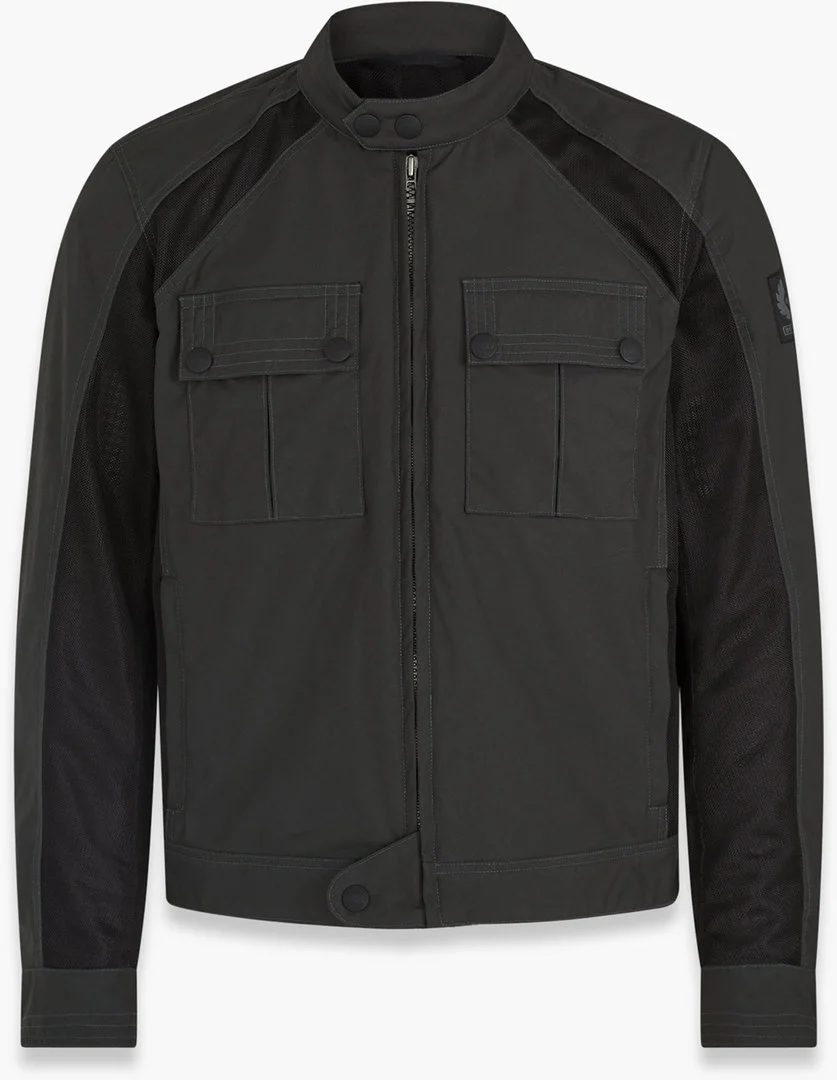 Belstaff Temple Motorcycle Textile Jacket Military Green