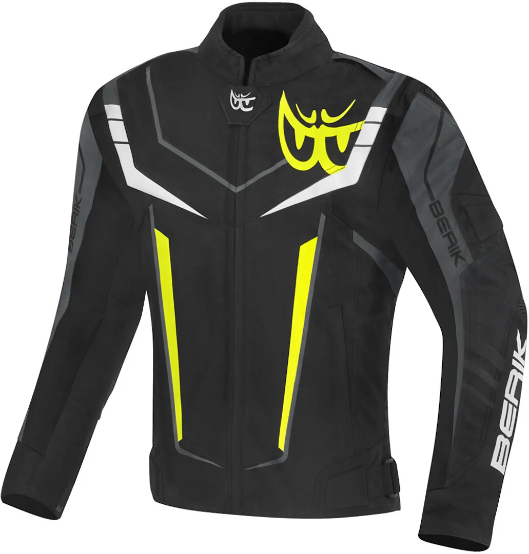 Berik Radic Evo Plus Waterproof Motorcycle Textile Jacket black/white/yellow/grey