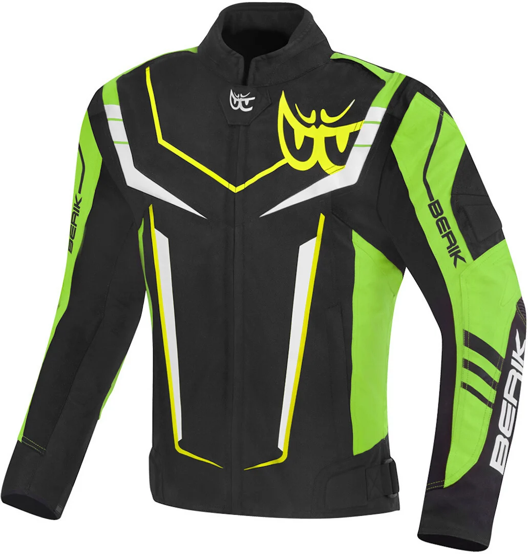 Berik Radic Evo Plus Waterproof Motorcycle Textile Jacket black/yellow/green