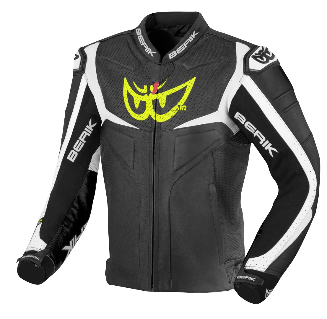 Berik Wild Chase Motorcycle Leather Jacket black/white