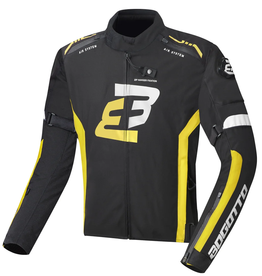 Bogotto GPX waterproof Motorcycle Textile Jacket black/neon-yellow