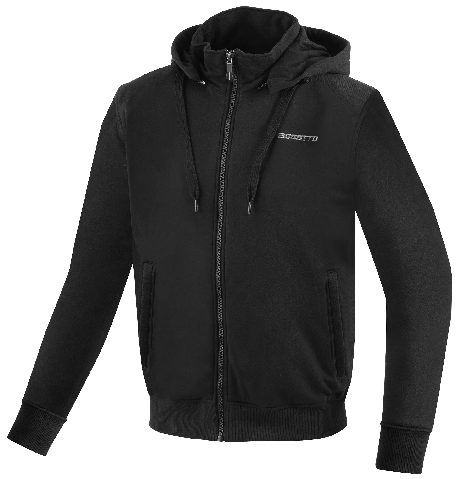 Bogotto R-Ace Motorcycle Zip Hoodie black