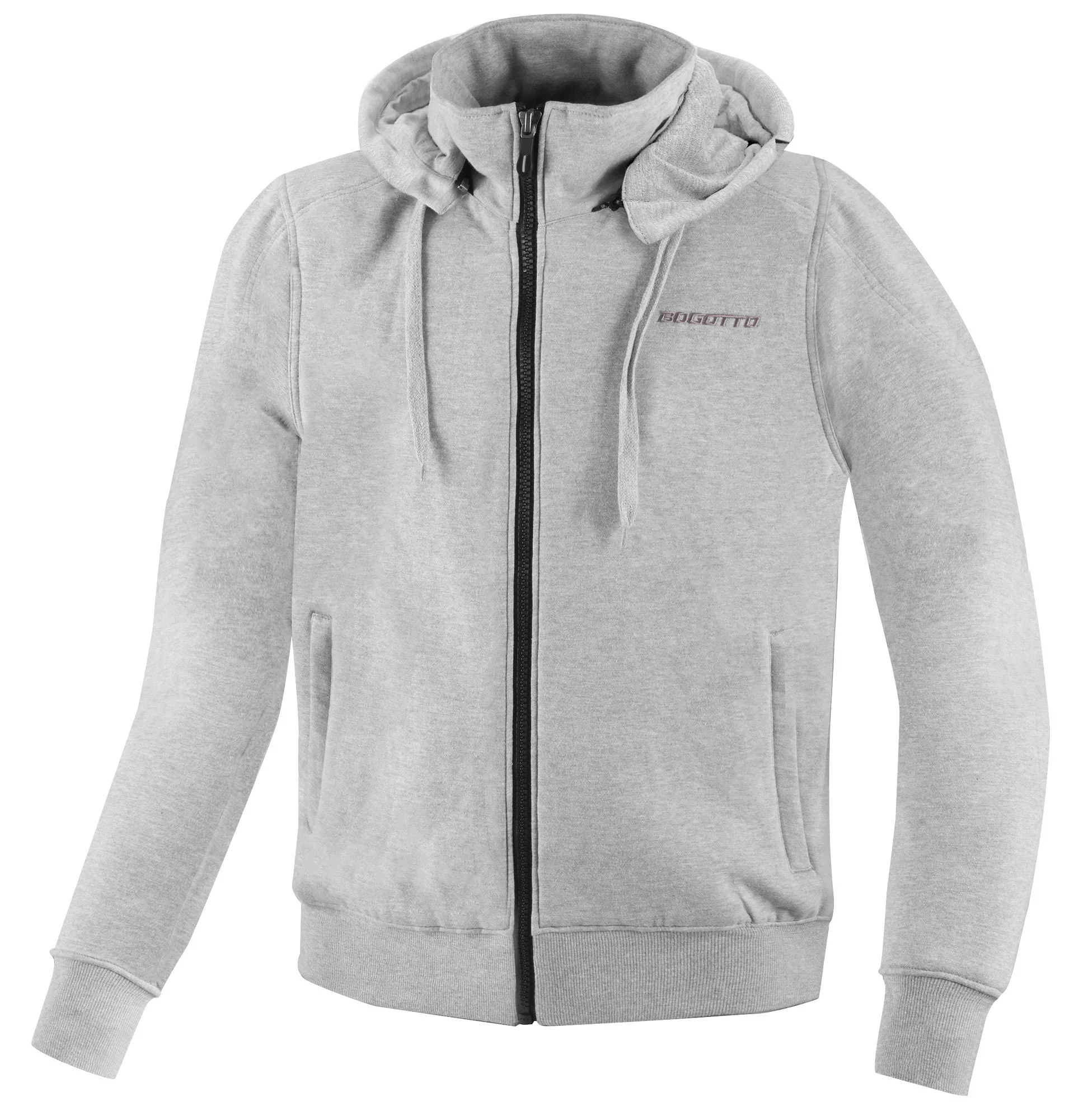Bogotto R-Ace Motorcycle Zip Hoodie grey