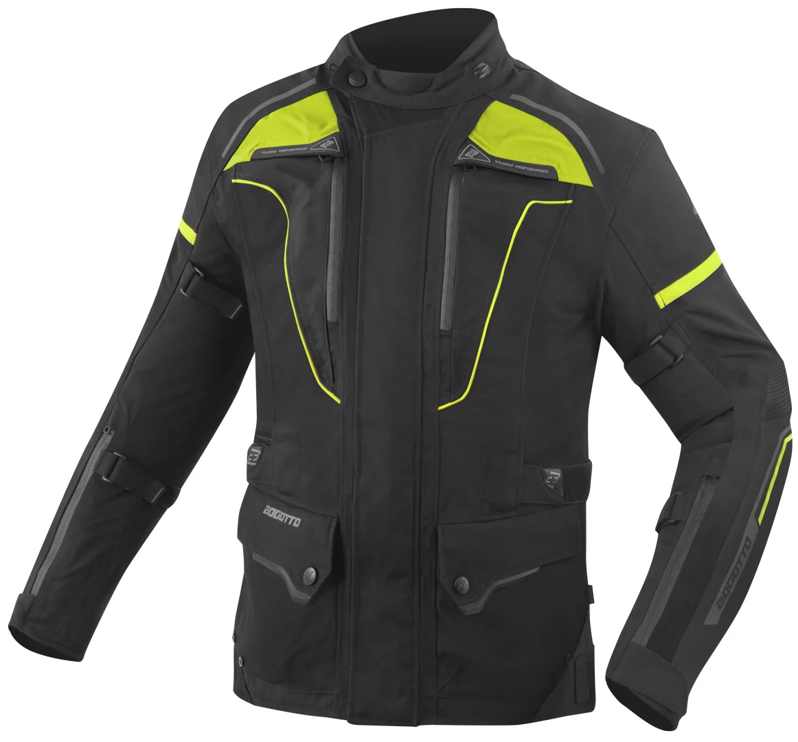 Bogotto Shado Laminated 2in1 waterproof Motorcycle Textile Jacket black/neon