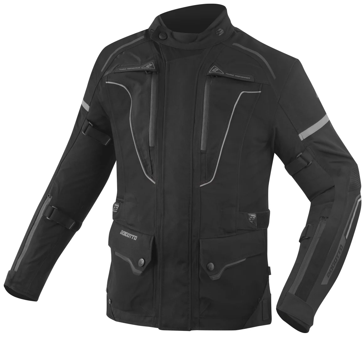 Bogotto Shado Laminated 2in1 waterproof Motorcycle Textile Jacket black