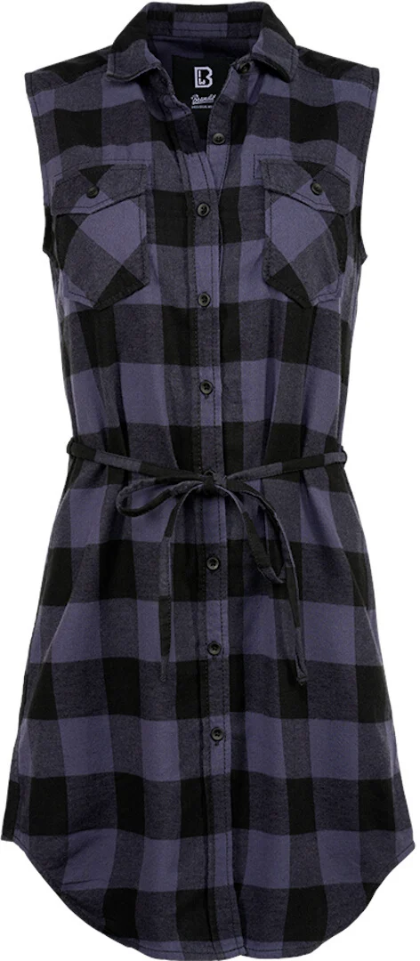 Brandit Gracey sleeveless Longshirt black/grey
