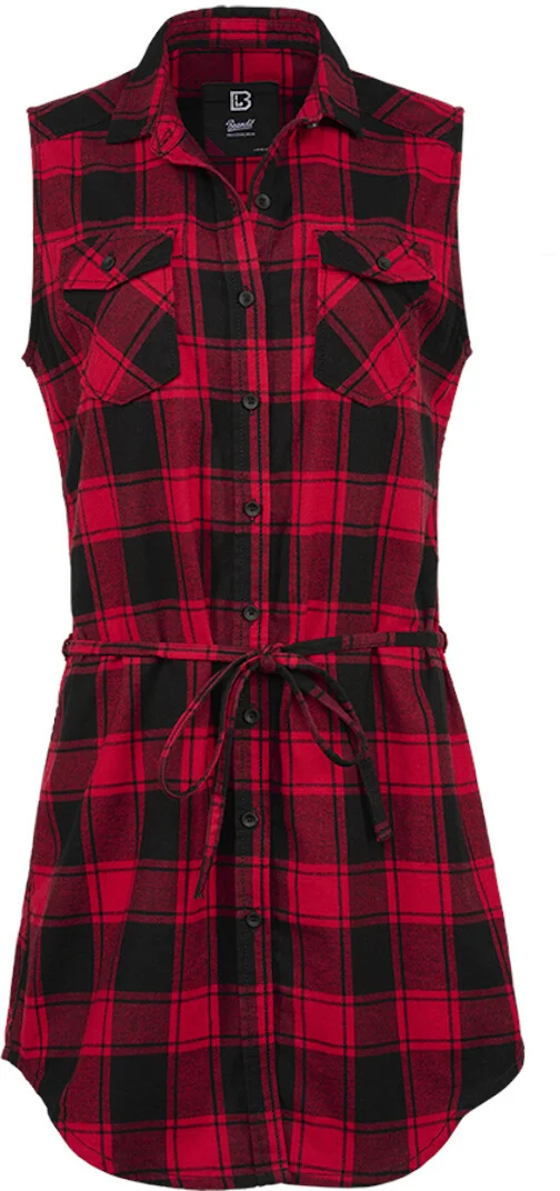 Brandit Gracey sleeveless Longshirt red/black