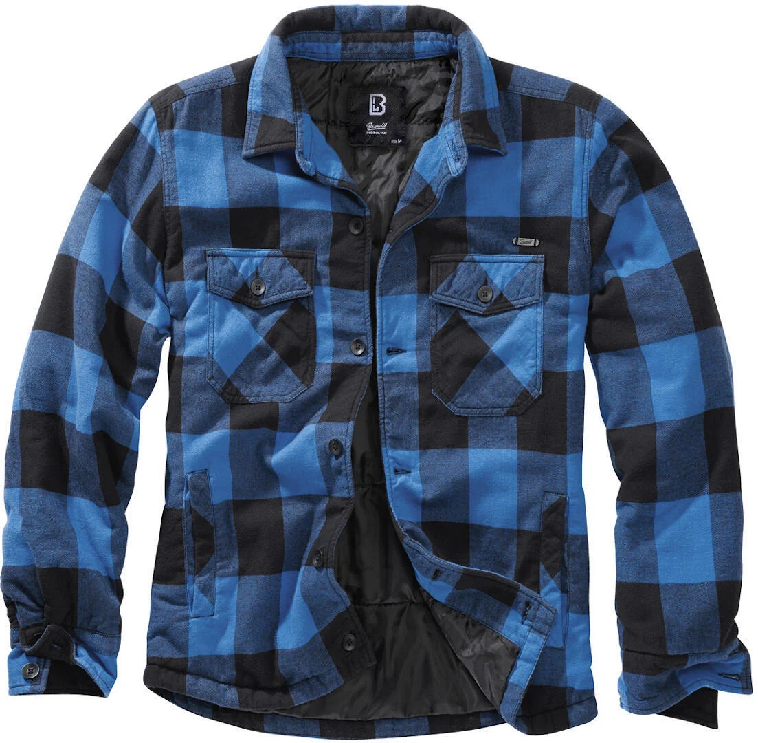 Brandit Lumber Jacket black/blue